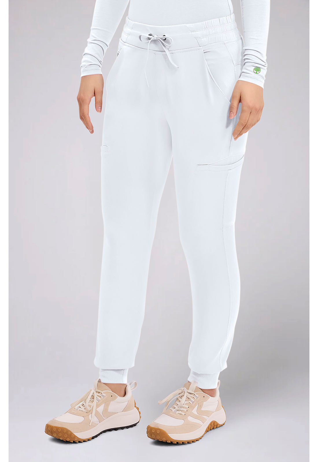 HH Works HH050 Women's Rhea Jogger Scrub Pants White