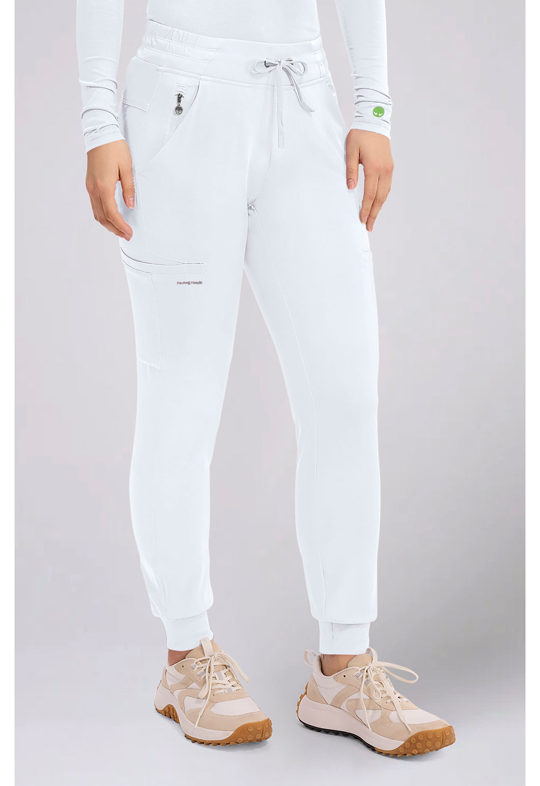 HH Works HH050 Women's Rhea Jogger Scrub Pants White