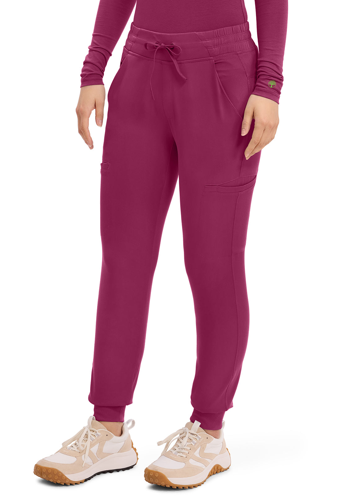 HH Works HH050 Women's Rhea Jogger Scrub Pants Wine