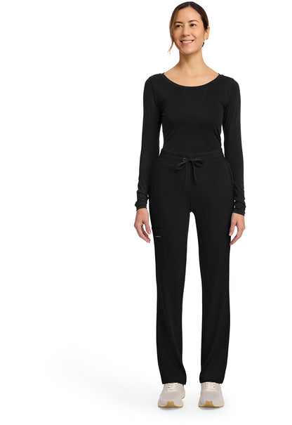 HH Works HH053 Women's 5-Pocket Straight Leg Pants Black