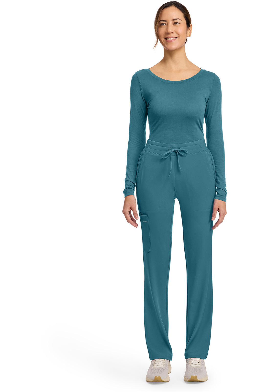 HH Works HH053 Women's 5-Pocket Straight Leg Pants Fresh Blue