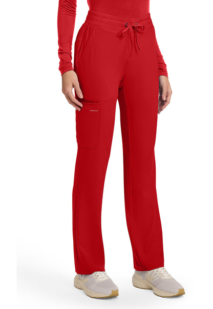 HH Works HH053 Women's 5-Pocket Straight Leg Pants Red