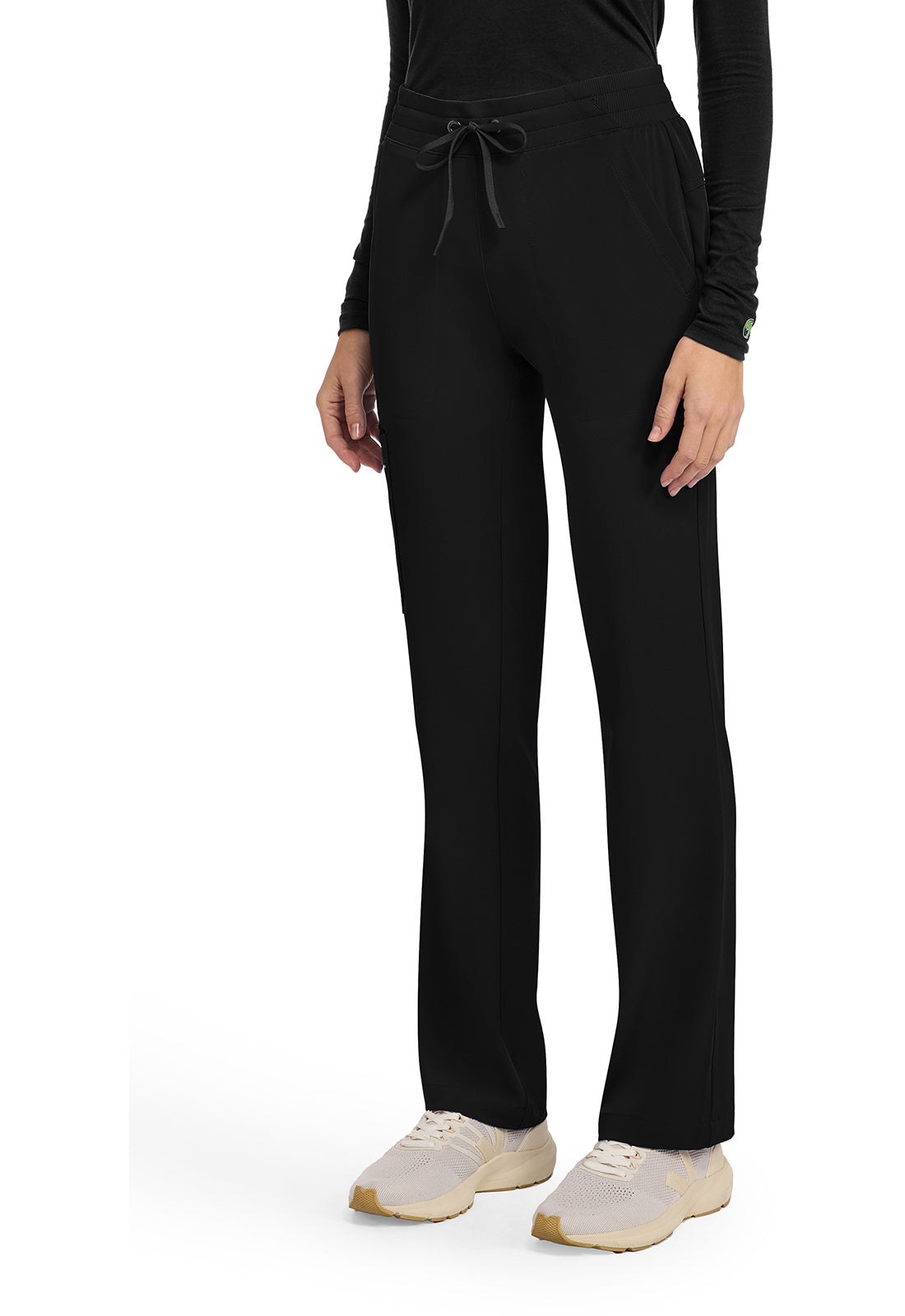 HH Works HH053 Women's 5-Pocket Straight Leg Pants Black