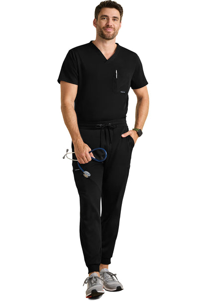 HH Works HH054 Men's Rafael Men's Mid Rise Zip Fly Scrub image 2