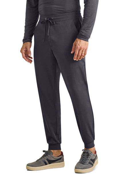 Healing Hands Model Image Rafael Men's Mid Rise Zip Fly Jogger In Color Pewter Image 2