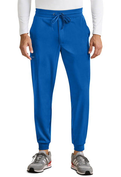 Healing Hands Model Image Rafael Men's Mid Rise Zip Fly Jogger In Color Royal Image 1