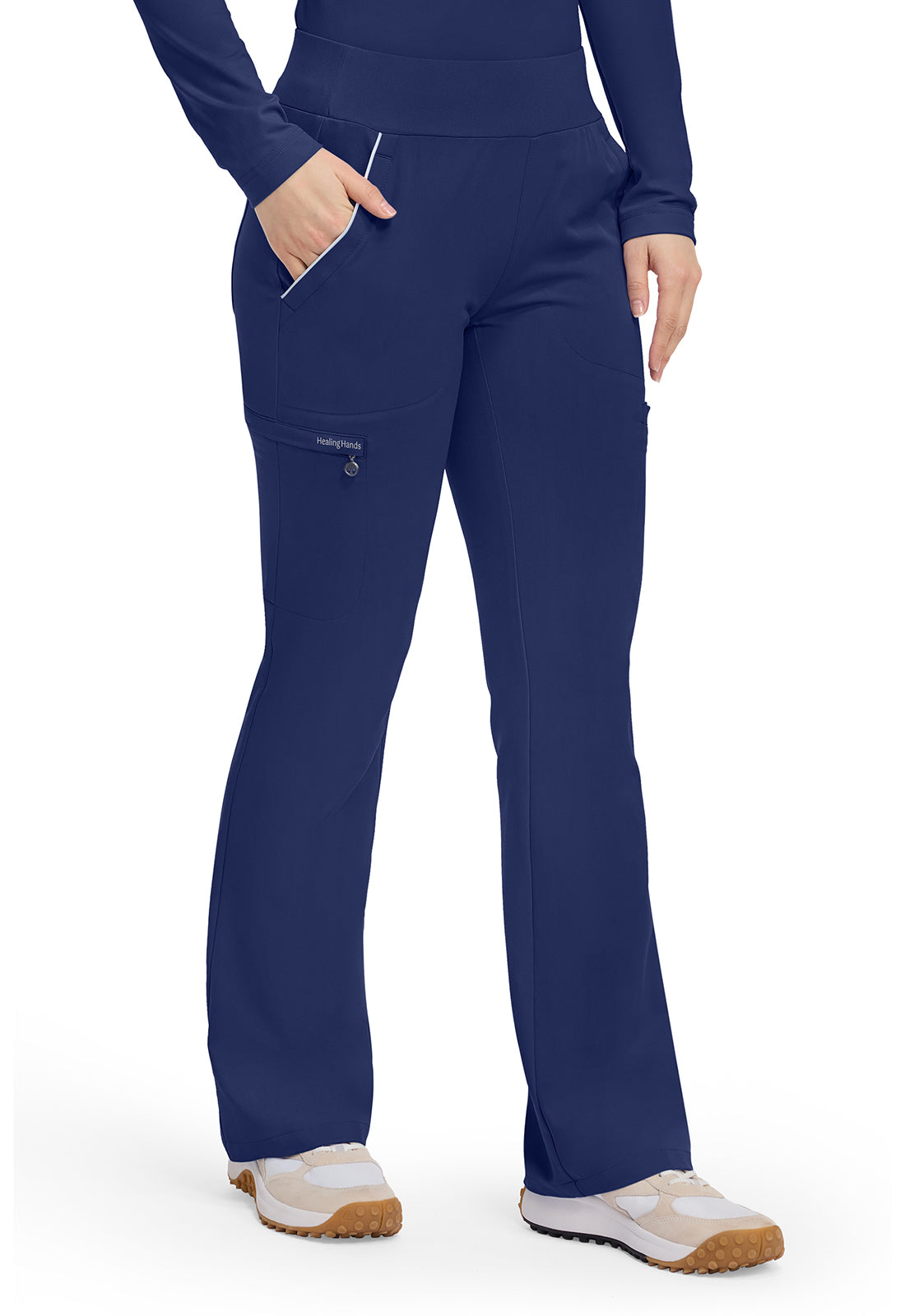 HH 360 HH102 Women's High Waist Scrub Pants Navy
