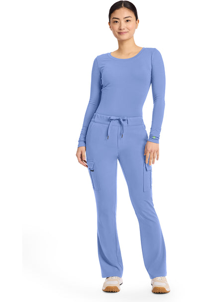 HH Quest HH150 Mid Rise Drawstring Straight Leg Pants Ceil