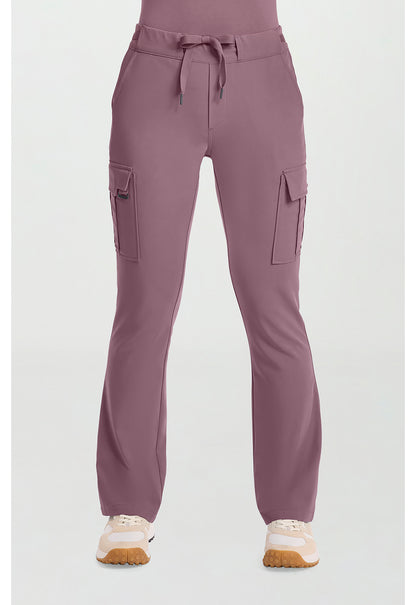 Quest HH150 Women's Mid Rise Drawstring Straight Leg Scrub Pants Elderberry