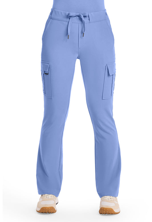 Quest HH150 Women's Mid Rise Drawstring Straight Leg Scrub Pants Ceil