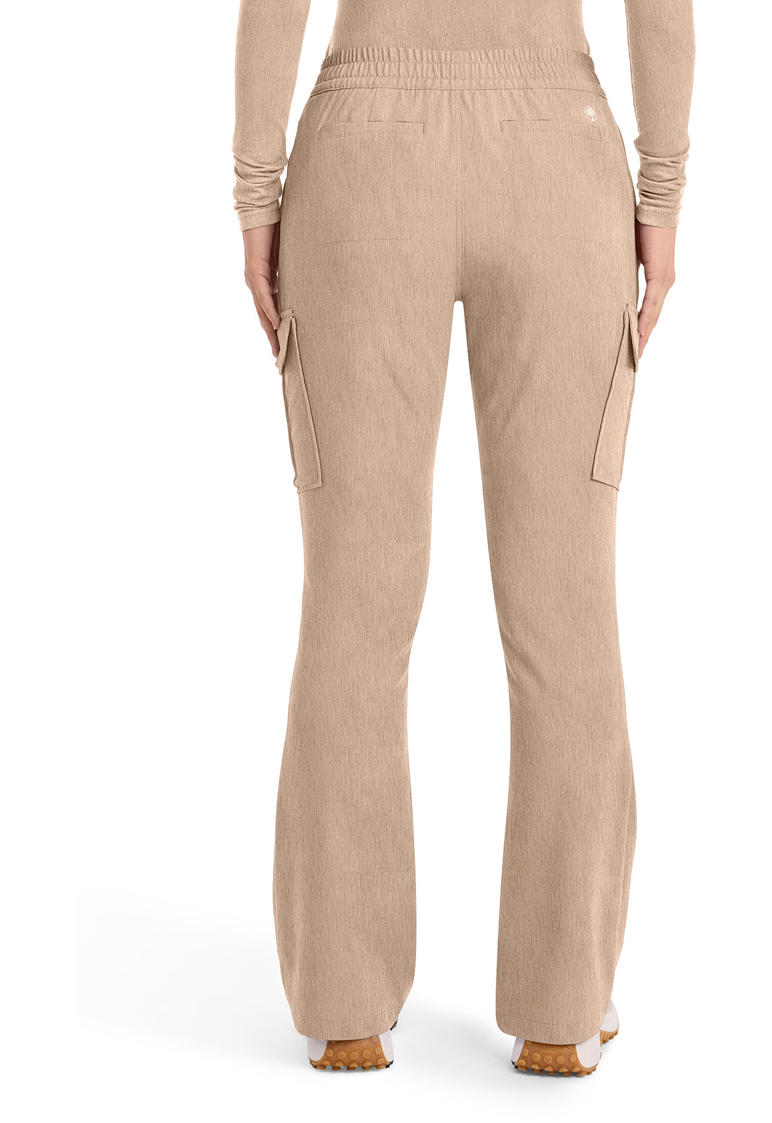 Quest HH150 Women's Mid Rise Drawstring Straight Leg Scrub Pants Desert Taupe