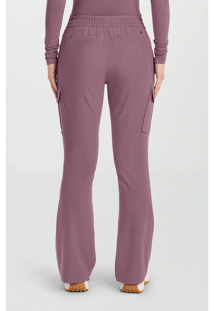 Quest HH150 Women's Mid Rise Drawstring Straight Leg Scrub Pants Elderberry