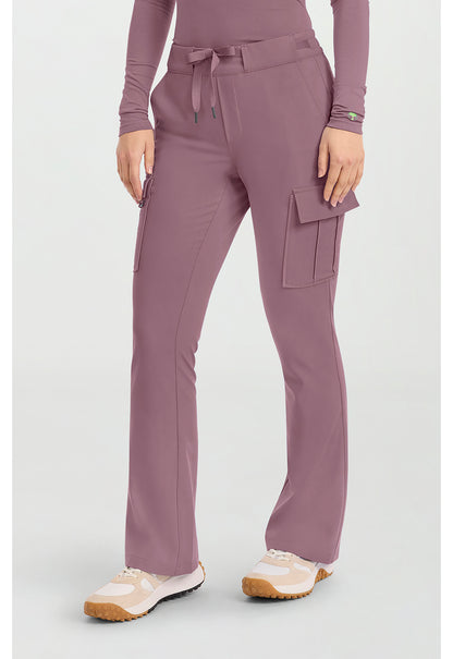 Quest HH150 Women's 6-Pocket Flare Leg Scrub Pants Elderberry