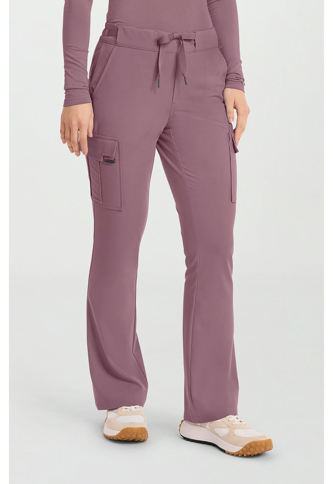 Quest HH150 Women's 6-Pocket Flare Leg Scrub Pants Elderberry