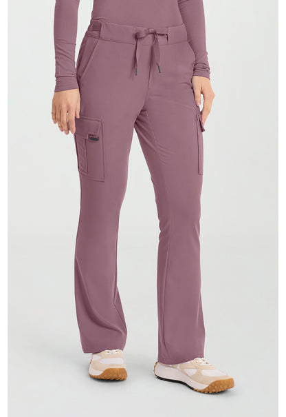 Quest HH150 Women's Mid Rise Drawstring Straight Leg Scrub Pants Elderberry