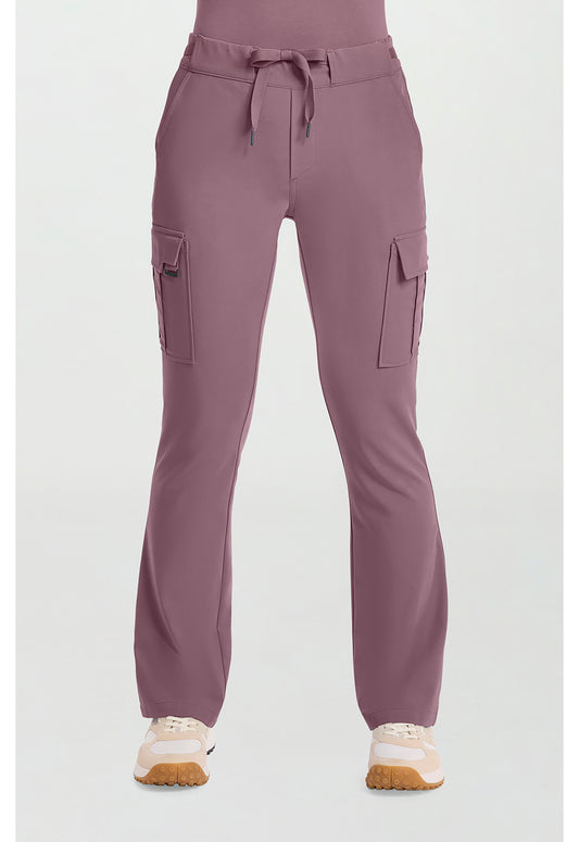 Quest HH150 Women's Mid Rise Drawstring Straight Leg Scrub Pants Elderberry