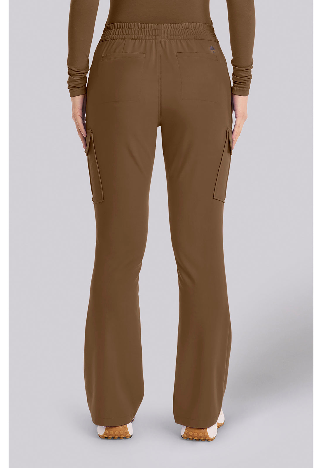 Quest HH150 Women's 6-Pocket Flare Leg Scrub Pants French Brown