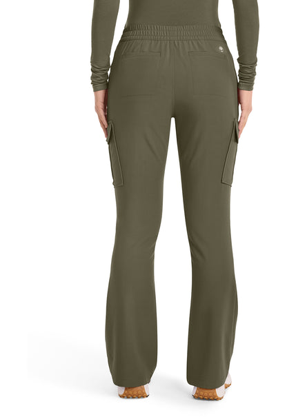 Quest HH150 Women's Mid Rise Drawstring Straight Leg Scrub Pants Olive