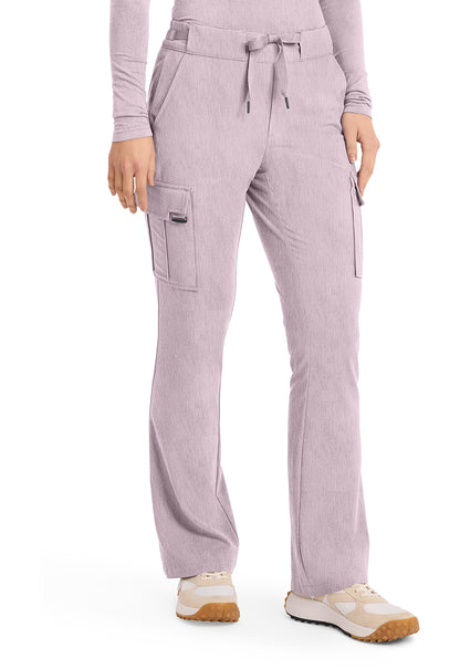 Quest HH150 Women's Mid Rise Drawstring Straight Leg Scrub Pants Pink Pearl