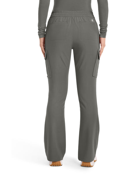 Quest HH150 Women's Mid Rise Drawstring Straight Leg Scrub Pants Pewter