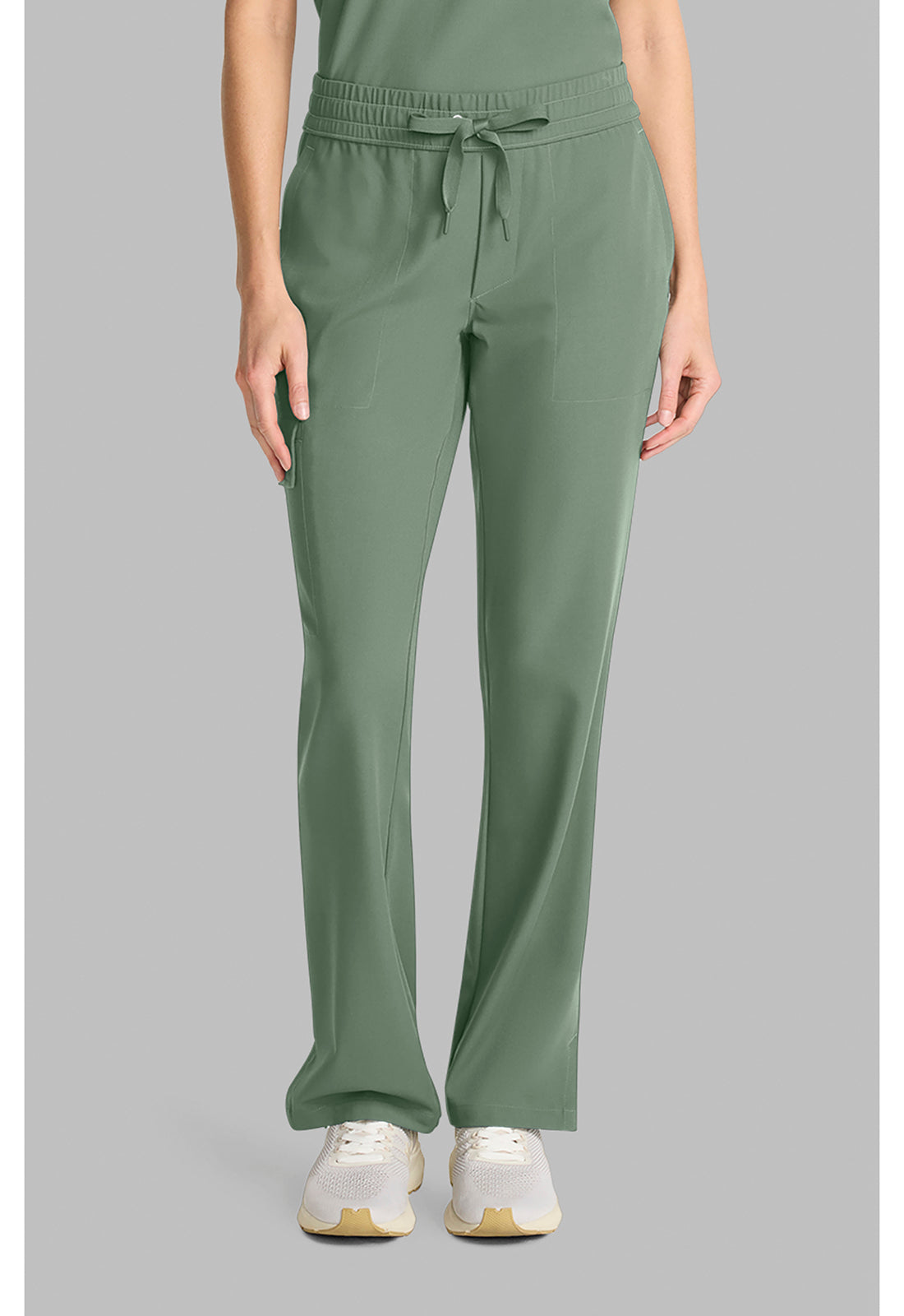 Quest HH153 Women's Mid Rise Drawstring Straight Leg Acadia Green