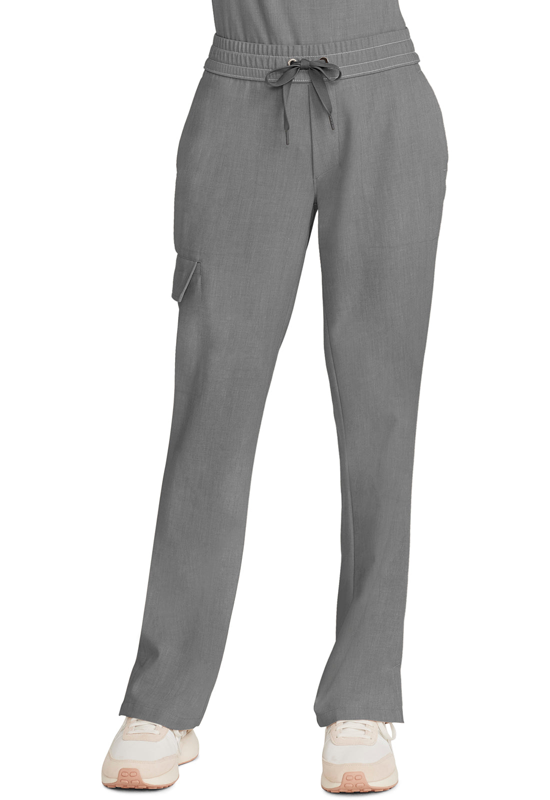 HH Quest HH153 Mid Rise Drawstring Straight Leg Heather Ash