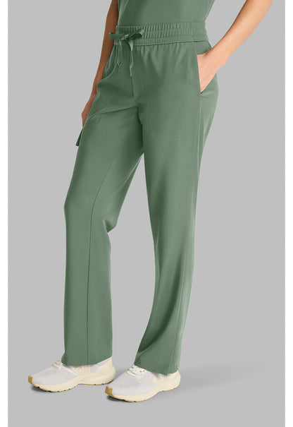 Quest HH153 Women's Mid Rise Drawstring Straight Leg Acadia Green