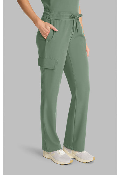 Quest HH153 Women's Mid Rise Drawstring Straight Leg Acadia Green