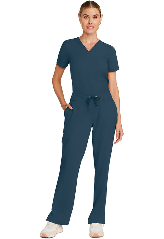 Quest HH153 Women's Mid Rise Drawstring Straight Leg Caribbean