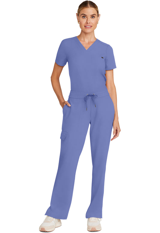 Quest HH153 Women's Mid Rise Drawstring Straight Leg Ceil