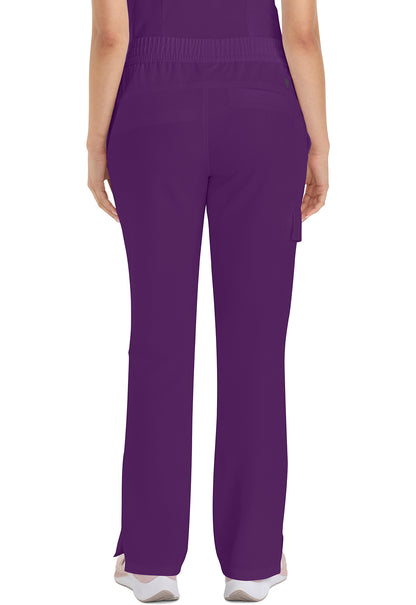 HH Quest HH153 Mid Rise Drawstring Straight Leg Eggplant