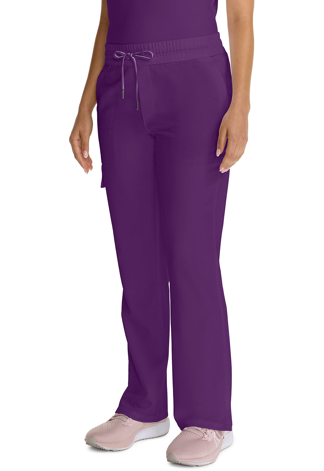 HH Quest HH153 Mid Rise Drawstring Straight Leg Eggplant