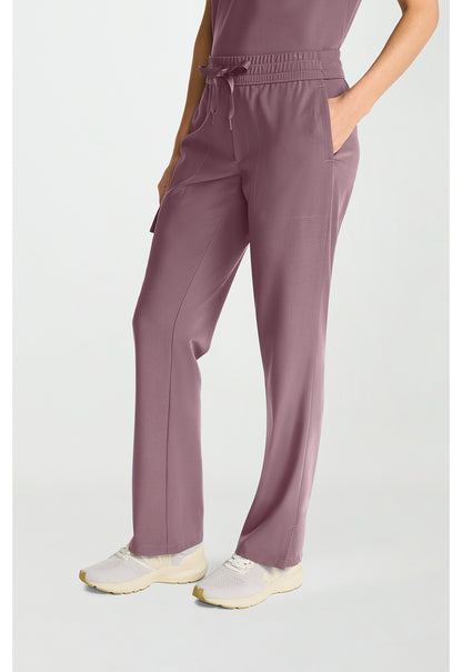 Quest HH153 Women's Mid Rise Drawstring Straight Leg Elderberry