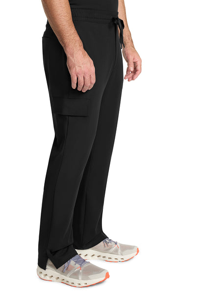 Healing Hands Model Image Men's Zip Fly Drawstring Pants In Color Black Image 4