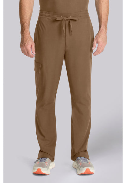 Quest HH154 Men's Zip Fly Drawstring Scrub Pants French Brown