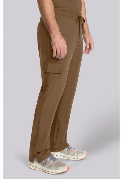 Quest HH154 Men's Zip Fly Drawstring Scrub Pants French Brown