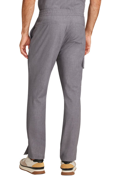 Healing Hands Model Image Men's Zip Fly Drawstring Pants In Color Heather Ash Image 3