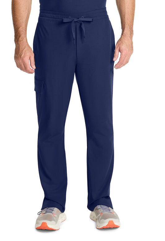 Healing Hands Model Image Men's Zip Fly Drawstring Pants In Color Navy Image 1