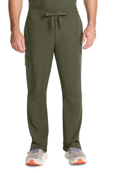 Healing Hands Model Image Men's Zip Fly Drawstring Pants In Color Olive Image 1