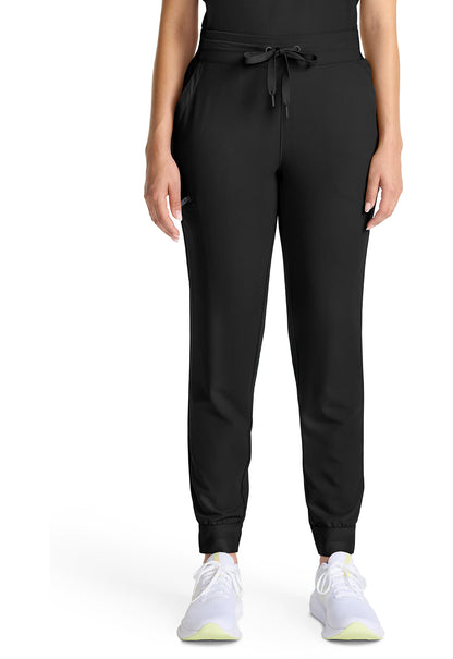 Quest HH155 Women's Mid Rise Scrub Joggers Black