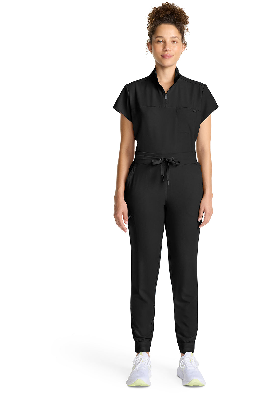 Quest HH155 Women's Mid Rise Scrub Joggers Black