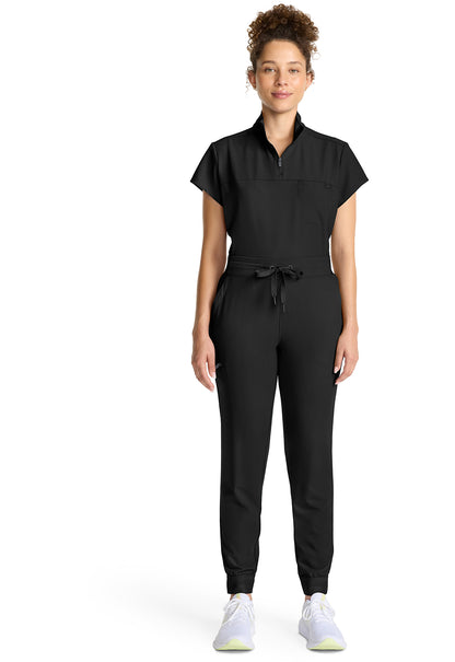 Quest HH155 Women's Mid Rise Scrub Joggers Black