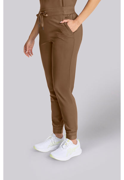 Quest HH155 Women's Mid Rise Scrub Joggers French Brown