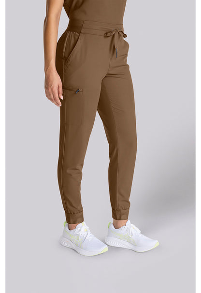 Quest HH155 Women's Mid Rise Scrub Joggers French Brown