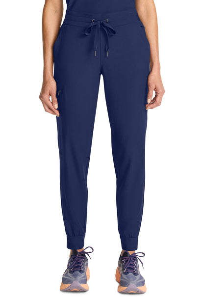 Healing Hands Model Image Women's Mid Rise Jogger In Color Navy Image 1