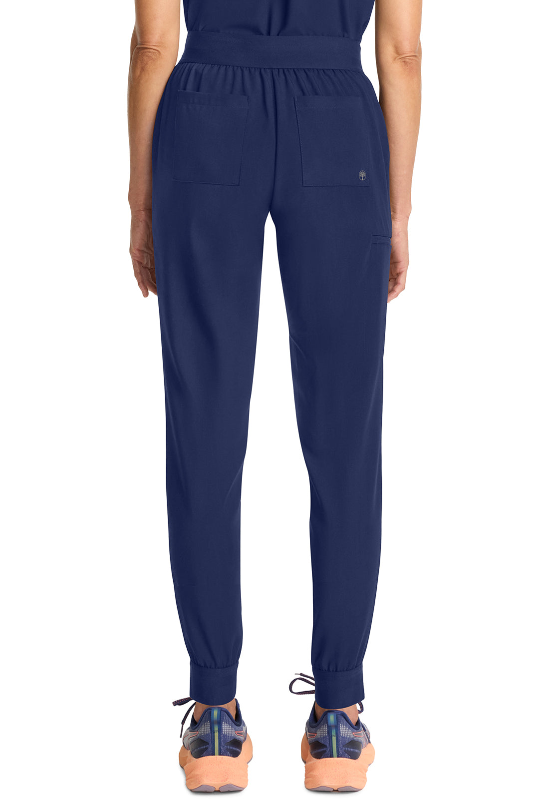 Healing Hands Model Image Women's Mid Rise Jogger In Color Navy Image 3