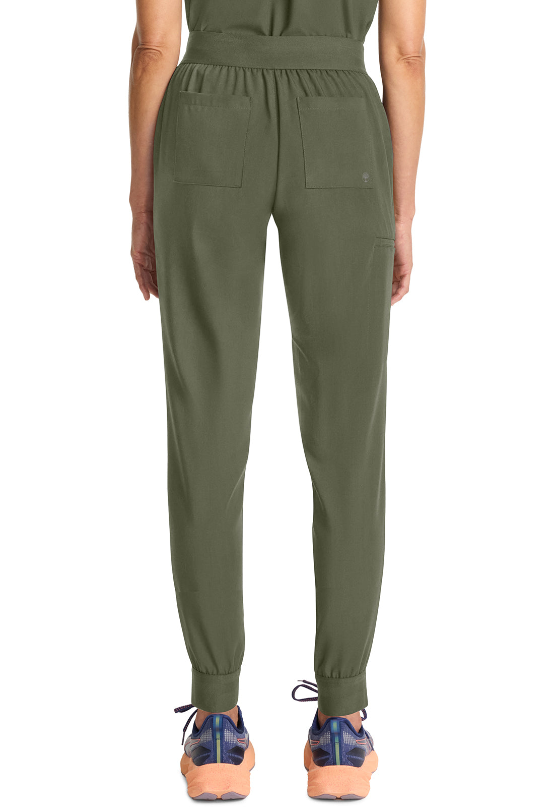 Healing Hands Model Image Women's Mid Rise Jogger In Color Olive Image 3