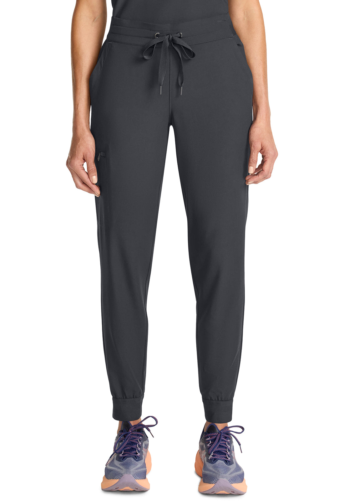 Healing Hands Model Image Women's Mid Rise Jogger In Color Pewter Image 1