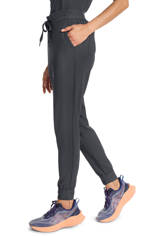 Healing Hands Model Image Women's Mid Rise Jogger In Color Pewter Image 2