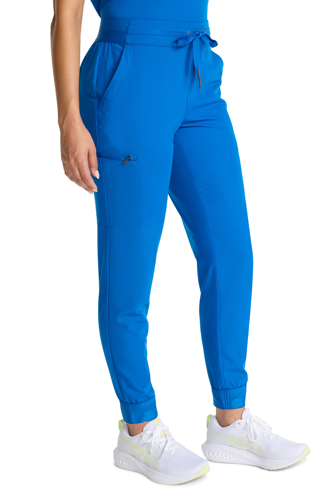 Healing Hands Model Image Women's Mid Rise Jogger In Color Royal Image 4